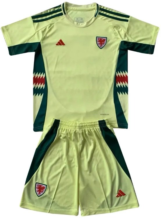 Kit infantil II País de Gales 2024 Adidas oficial 
